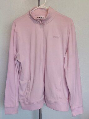 FILA Women's Full Zip Active Jacket Lavender Fog Purple Athleisure Track XL